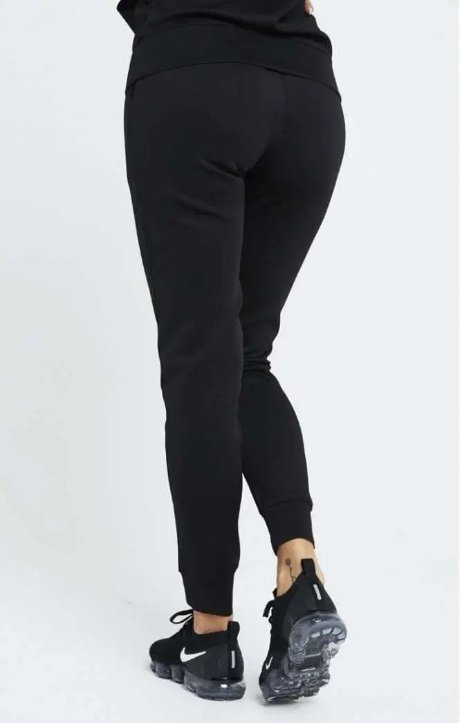 SikSilk Poly Jogger-черные женские спортивные штаны