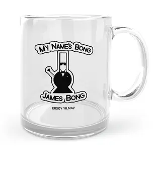 

Personalized James Bong Glass Mug Cup-1