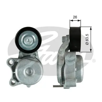 Натяжитель приводного ремня Jeep Grand Cherokee Chrysler 300C 3.0CRD V6 11 GATES T39343 | Автомобили и