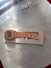 Reloj digital vintage para hombres y mujeres, pulsera con pantalla led electrónica de oro y plata para militares, en color negro, ideal para deportes y regalo