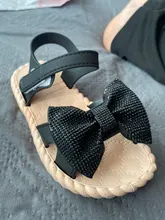 Zapatos de verano para niños, sandalias de princesa para niñas pequeñas, zapatos transpirables suaves con lazo