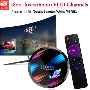 

Smart TV box Android 9.0 H96 MAX X3 32G /64G/128G/with subscribe 1year NEOTV pro Netherlands Africa Arabic Europe IPTV