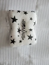 [Simfamily]-almohada para recién nacido, soporte para el sueño, dibujos animados cóncavos, cojín moldeador impreso, previene la cabeza plana