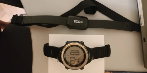 Отзыв о товаре Новое поступление Ezon T007 сердечного ритма Мониторы цифровые часы Будильник Секундомер Для мужчин Для женщин Открытый Бег Спортивные часы с нагрудный ремень от пользователя V***n