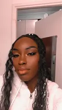 Pelucas sintéticas Afro rizadas para mujeres negras, cabello ondulado oscuro largo, resistente al calor, de media mano, para fiesta