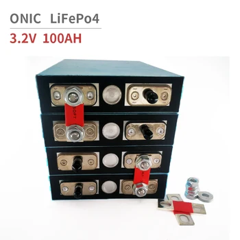 

ONIC 4pcs 8pcs LifePo4 3.2V 100Ah Lithium Iron Phosphate Battery Pack ONIC 4pcs 8pcs LifePo4 for Solar System