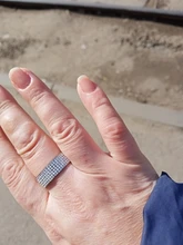 Anillo de acero de estilo Retro Vintage para mujer, joyería de 5 fila de cristales transparentes, anillos de boda de compromiso de acero inoxidable a la moda, gran oferta