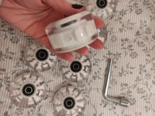 Ruedas de patinaje deslizantes resistentes al desgaste, reemplazos duraderos, 8 Uds.