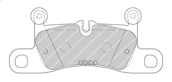 Колодки Тормозные Vw Touareg 3.0-4.2 10-/Porsche Cayenne 3.0-4.8 10- Задние Ferodo Fdb4424 Ferodo арт. FDB4424