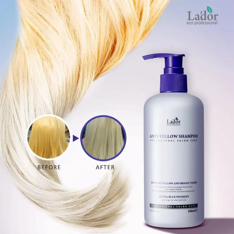 Lador Шампунь оттеночный против желтизны волос - Anti yellow shampoo, 300мл Lador Шампунь оттеночный против желтизны волос - Anti yellow shampoo, 300мл