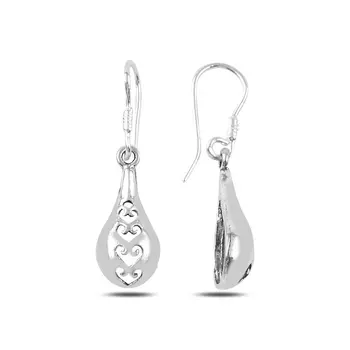 

Angemiel 925 Silver Pattern Drop Earrings