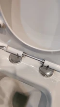 2Pcs Top Fix WC Toilet Seat Hinges Fittings Quick Release Hinge Screw Drop Shipping