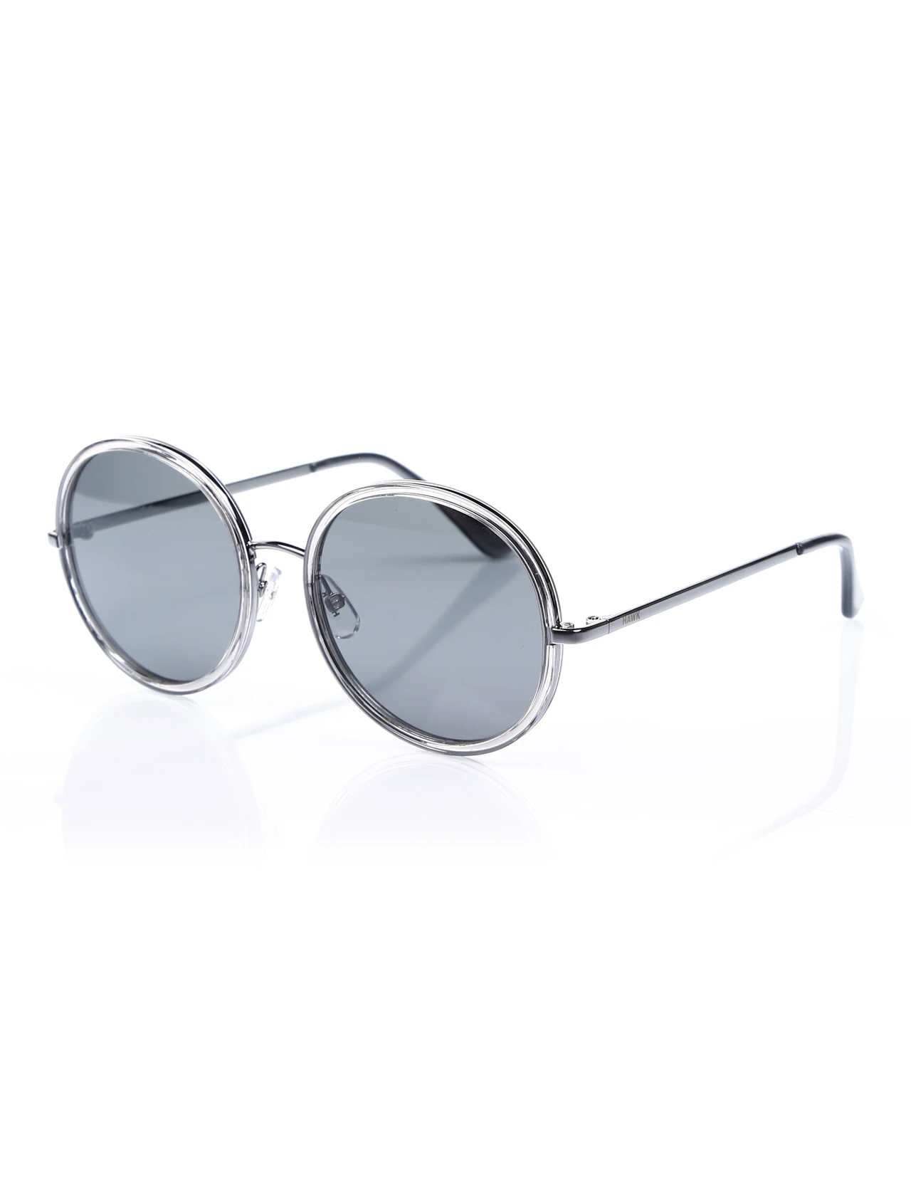 

Women's sunglasses hw 1612 y 02 combined silver organic round 55-19-145 hawk