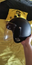 Visera recta para casco de motocicleta, visera Retro de 3 botones para cara abierta, transparente, plata y negro