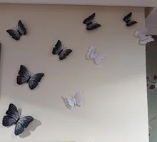 Wall-Decor Home-Decoration Butterfly Cute 12pcs Pvc 3d