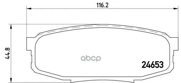 Колодки Тормозные Задние Brembo P83098 Brembo арт. P83098