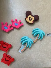 Charms de zapatos bonitos para niños, accesorios de diamantes, flamenco, amor, té de la leche, decoración para hebilla de zapato para croc jibz, x-mas, regalos de fiesta, novedad