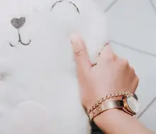 Marca Lvpai 2 uds las mujeres relojes de pulsera de las mujeres de la moda vestido de mujer reloj de pulsera de lujo reloj de cuarzo rosa dorado conjunto dropshipping