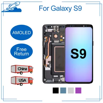 

100% Ori Super AMOLED Display for SAMSUNG Galaxy S9 LCD Touch Screen Digitizer Display Assembly For SAMSUNG S9 No Burn Shadows