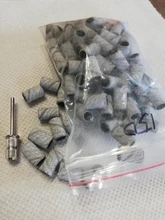 Juego de bandas de lijado de cebra para manicura y pedicura, máquina pulidora eléctrica, removedor de uñas, 1 Juego, #180 #240