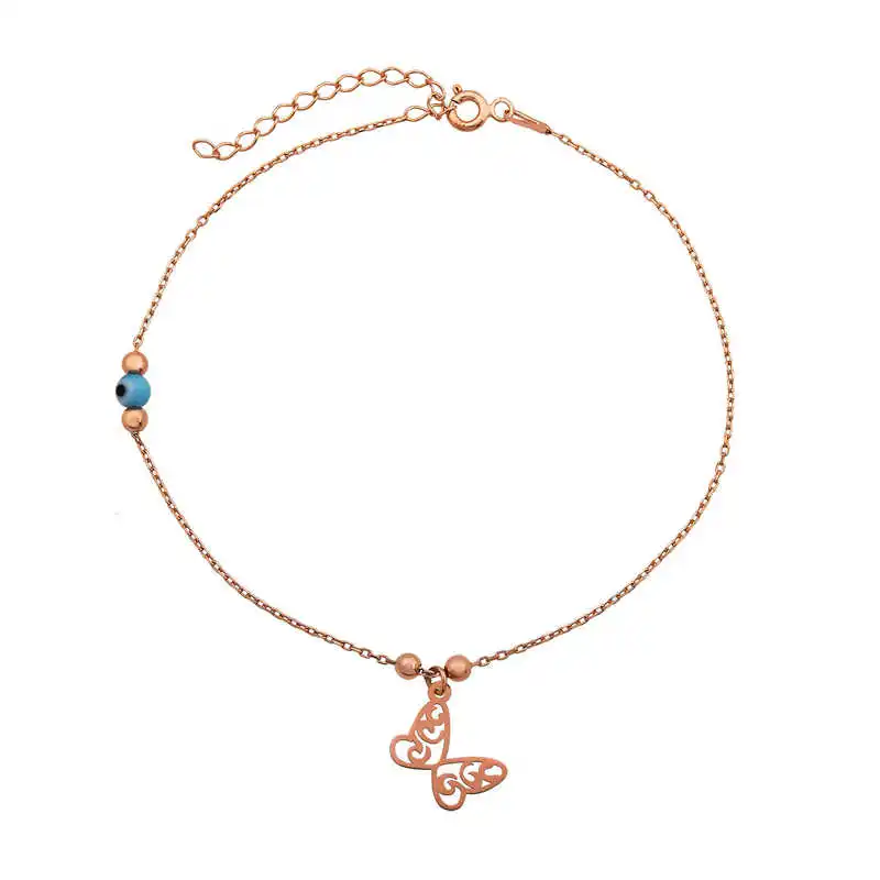 

Silver The Genres Change butterfly anklets