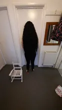 Peluca natural de cabello sintético para mujeres negras, pelo largo de onda de agua de 42 pulgadas, fibra de alta temperatura, Rubio, degradado, marrón