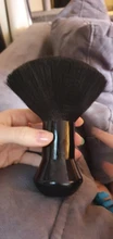 1PC negro cuello cara Duster cepillos para Barba Barbero Limpieza del cabello cepillo de cabello para salón de belleza de peluquería Estilo herramientas de maquillaje