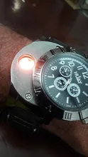 Lighter Quartz-Watch Flameless Military Sport F665 1pc Usb-Charging Outdoor Men Casual