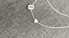 Collar de cadena de 26 estilos para mujer, collar delicado con letra inicial de corazón, joyería con nombre para clavícula