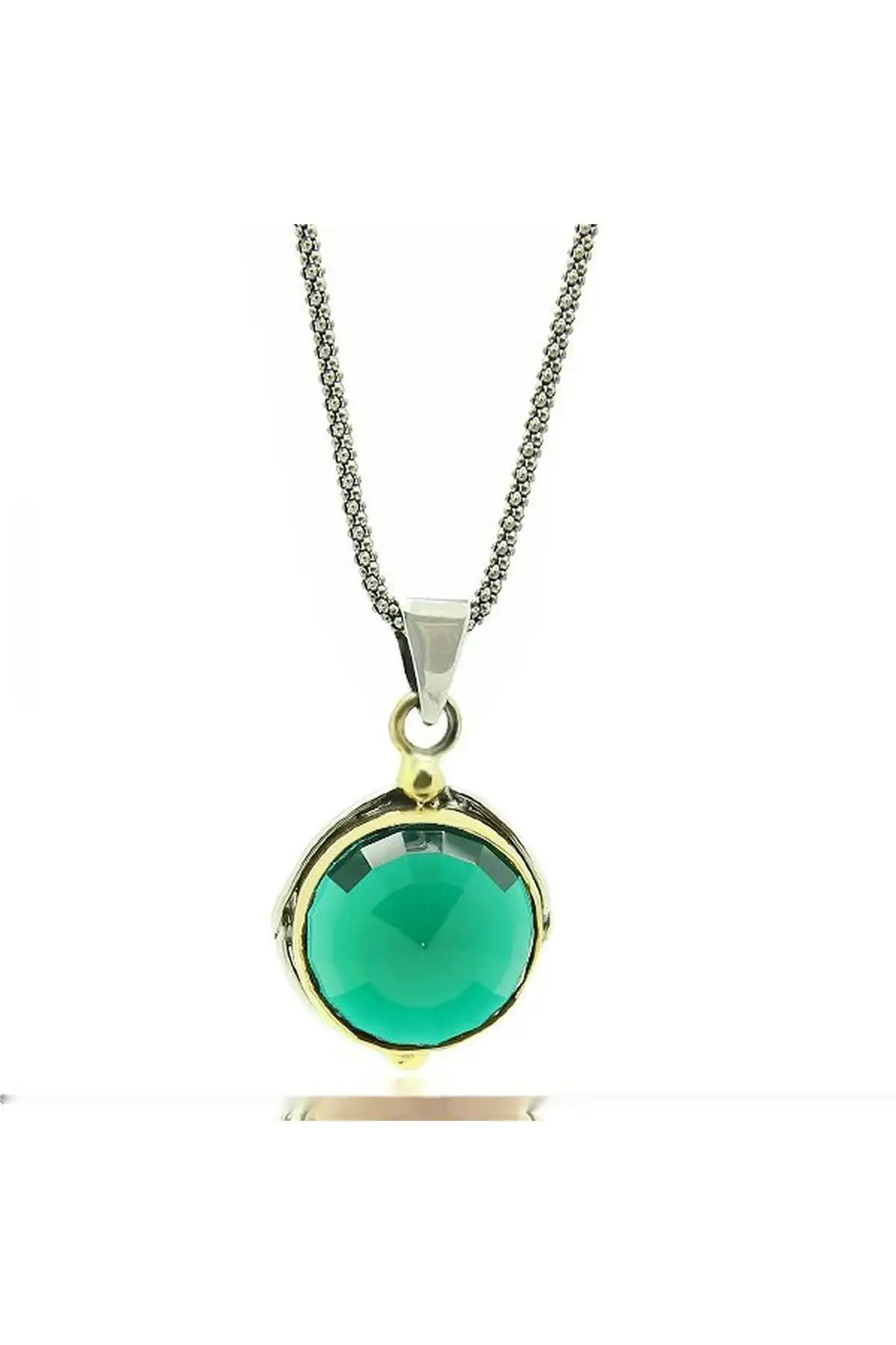 

Silver Jade Stone Women Necklace