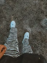 HEYounGIRL-Pantalones elegantes con estampado de cebra para mujer, de cintura alta Capris Harajuku, pantalones de señora informales para oficina, ropa de calle 2021