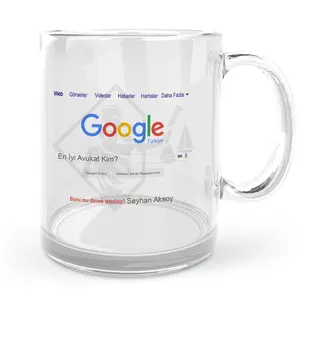 

Personalized Custom Google Best Lawyer Glass Mug Cup-1