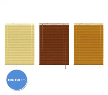 

032059 venetian Blind for indoor 100x160 cm PVC wood effect