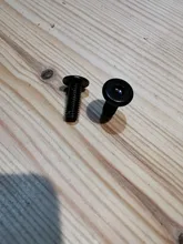 Hex-Drive Screw Furniture-Screws Flat-Head Black M8 M5 M6 Hypotenuse Down-Side 10/20pcs