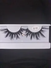 Sirena roja para pestañas, 1 par de pestañas de visón de 25mm, pestañas tupidas alargadas y dramáticas, maquillaje 3d de 25mm, venta al por mayor