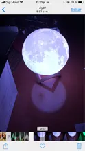 Moon-Lamp Globe Night-Light Bedroom 3d-Print Home-Decor Children Gift Creative Galaxy