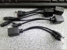 Anpwoo caliente de Cable POE pasivo de Cable adaptador de Ethernet inyector divisor POE módulo de fuente de alimentación 12 v 48v para cámara IP