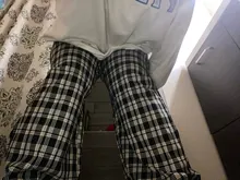 Pantalones largos sencillos Vintage a cuadros para mujer, pantalón de pierna ancha, informal, moda urbana