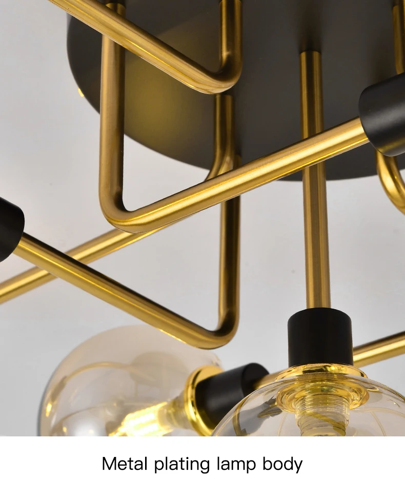 modern chandelier lights 2022 Modern Nordic Design LED Chandelier For Living Room Bedroom Dining Room Kitchen Ceiling Lamp Black Gold Glass Ball G9 Light candle chandelier