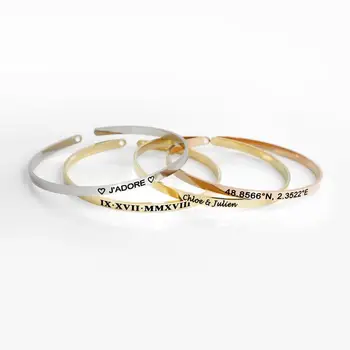 

Personalized Bracelet Jewelry Friend Ship Bracelet For Women Custom Bangle Custom Bracelets Adjustable Size Bracelet