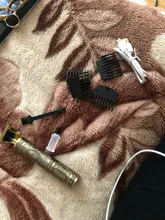 Cortadora de pelo profesional recargable, máquina de cortar cabello con cuchilla delineadora, cortador de pelo de peluquería con estampado de Buda, cargador de corte cerrado de 1200mAh