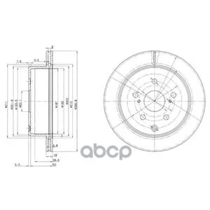 Диск Тормозной Задний Toyota Previa 90-00, Supra 86-93(291мм) Bg3166 Delphi арт. BG3166