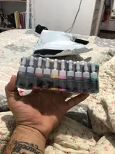 Nuevo 5 ml Mezcla de colores Tinta de tatuaje Semi permanente Pigmento de planta natural Maquillaje Tatuajes profesionales Pigmento de tinta para pintura de arte corporal