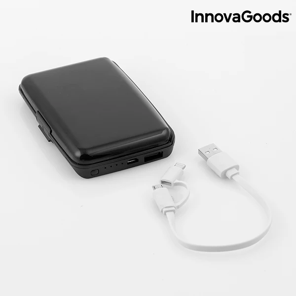 InnovaGoods безопасность и внешний аккумулятор кошелек