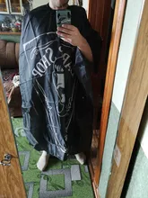 Delantal con estampado de cráneo para barbero, bata para barbería, capa de poliéster, nuevos diseños y estilismo para peluquerías, 2020