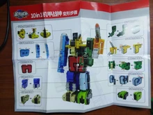 Transformation Number-Toys Assemble Building-Blocks Robots Action-Figure GUDI Educational