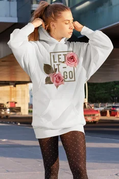 

Angemiel Wear Let It Go White Dress Sweatshirt Tunik