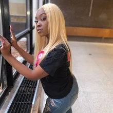 Monstar-mechones de pelo humano Remy liso peruano