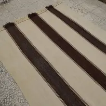 Сделано из натуральной неокрашенной шерсти начала 20 века габбех Rugs Runner