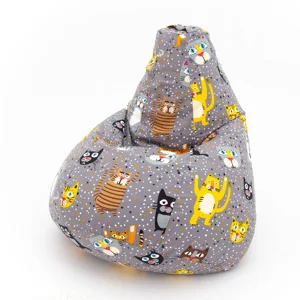 Armchair bag pear Oxford water repellent waterproof rainproof large soft frameless pouf ottoman for Home Cottage